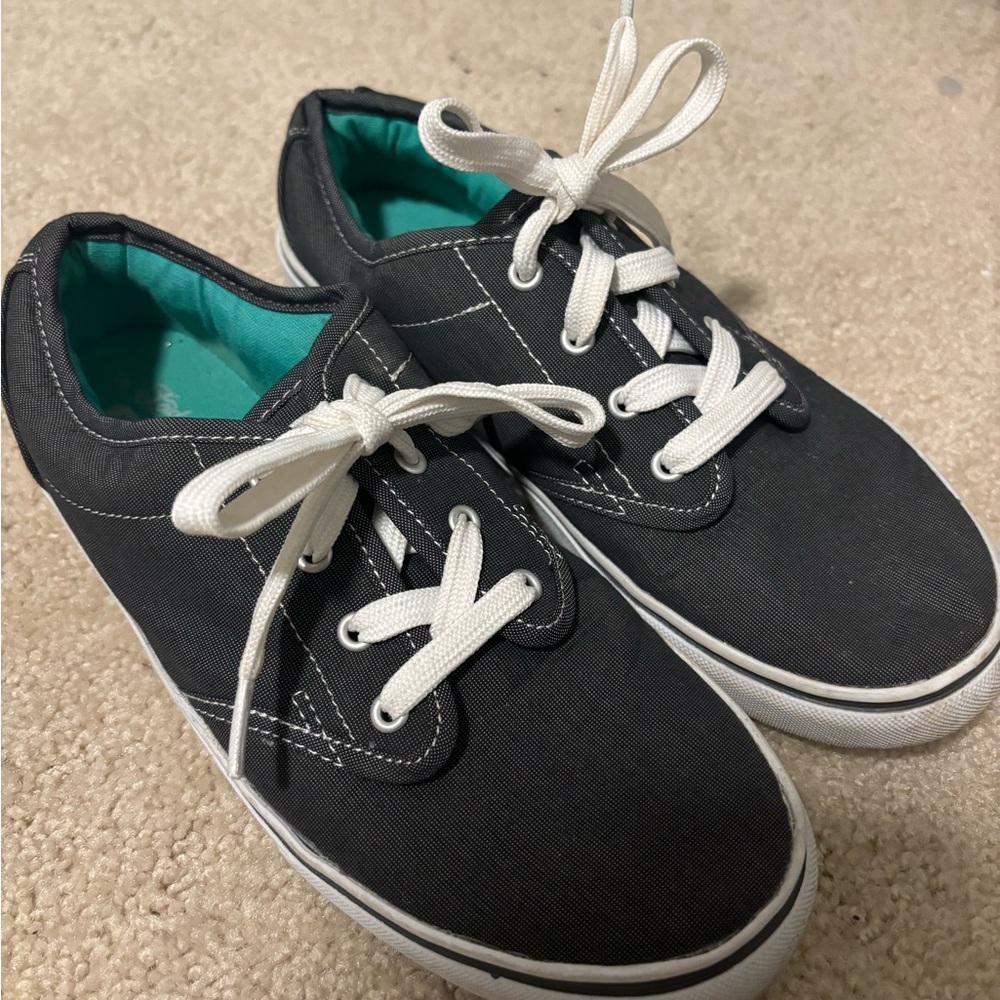 Faded glory dark grey memory foam size 8 women’s shoes.